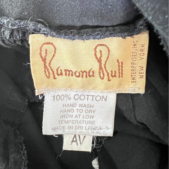 VINTAGE Ramona Rull Womens Black White & Gold Animal Dress size AV - Picture 4 of 14